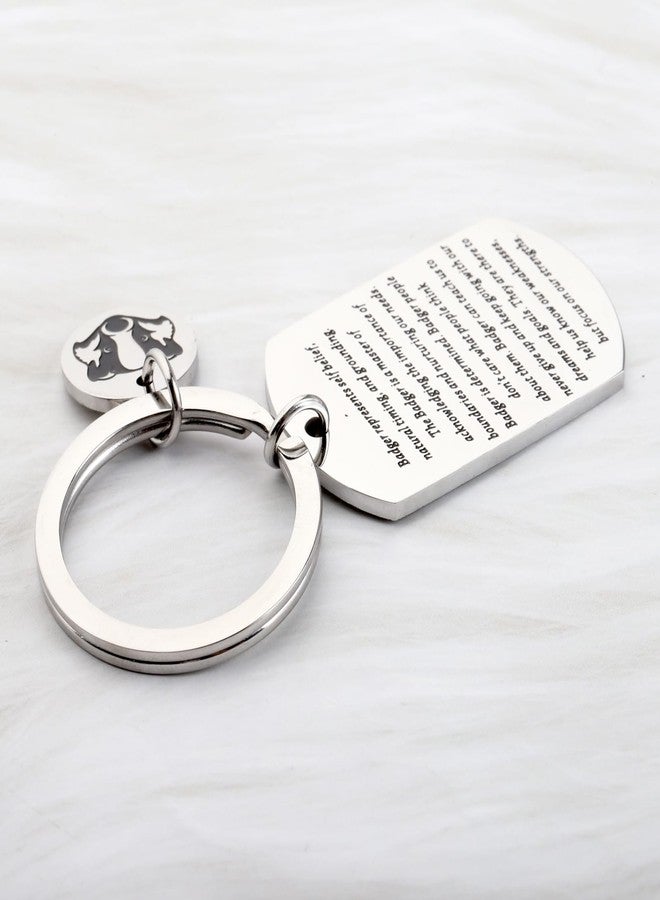 OKEYCH Honey Badger Lovers Gift Honey Badger Keychain Who Loves Honey Badgers Jewelry Animal Lover G-ift Zookeeper G-ift (Honey Badger Keychain) - Image 5